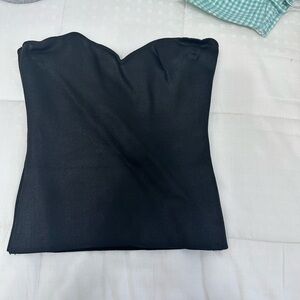 Black Strapless Top